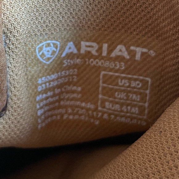 Ariat Men's WorkHog Pull-On Work Boots Brown Size 8D Round Toe - Picture 6 of 6